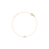 Crystal Zodiac Chain Bracelet Gold featuring a delicate gold chain with an adjustable clasp and a sparkling Libra zodiac charm set with crystals.
