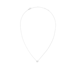 Crystal Zodiac Chain Necklace Silver featuring a fine chain and a Cancer zodiac pendant with hand-set crystals, designed for a minimalist and elegant look.