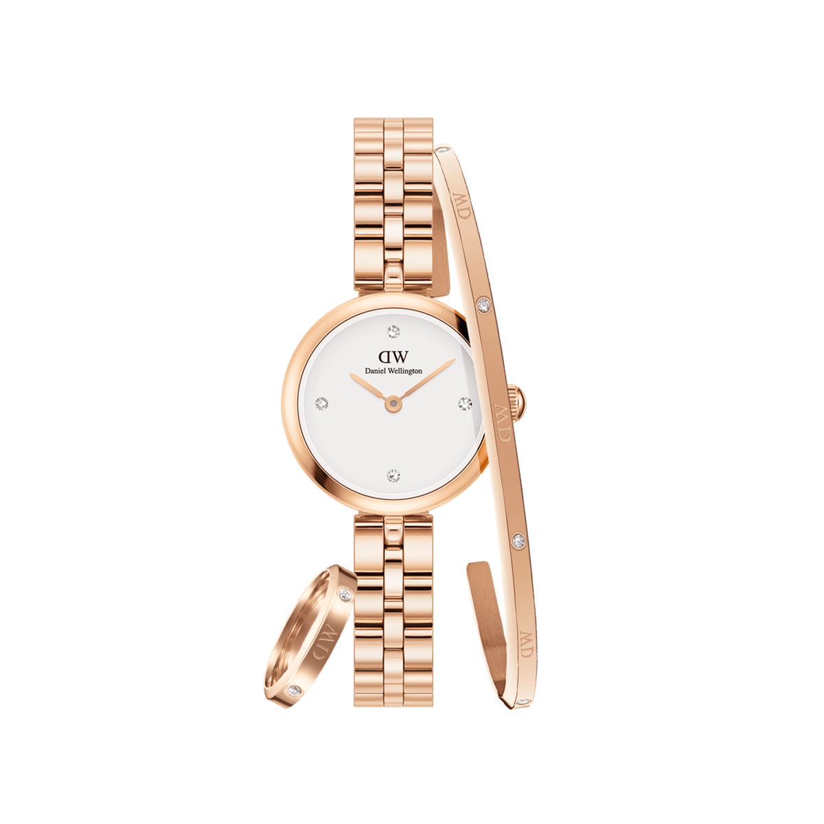 Elan Lumine Watch Lumine Bracelet Ring Rose Gold L 48