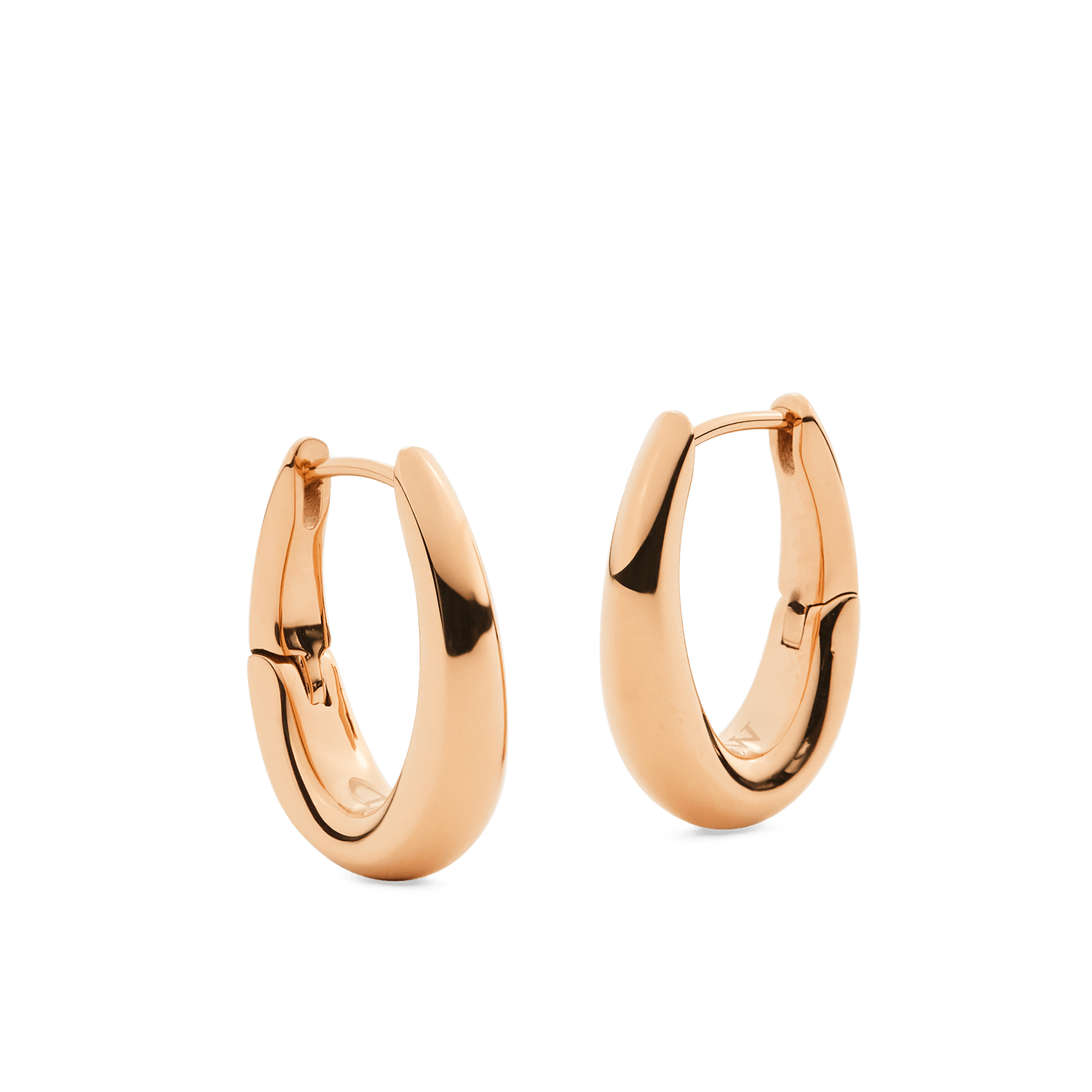 Flow Earring 20mm Rose Gold