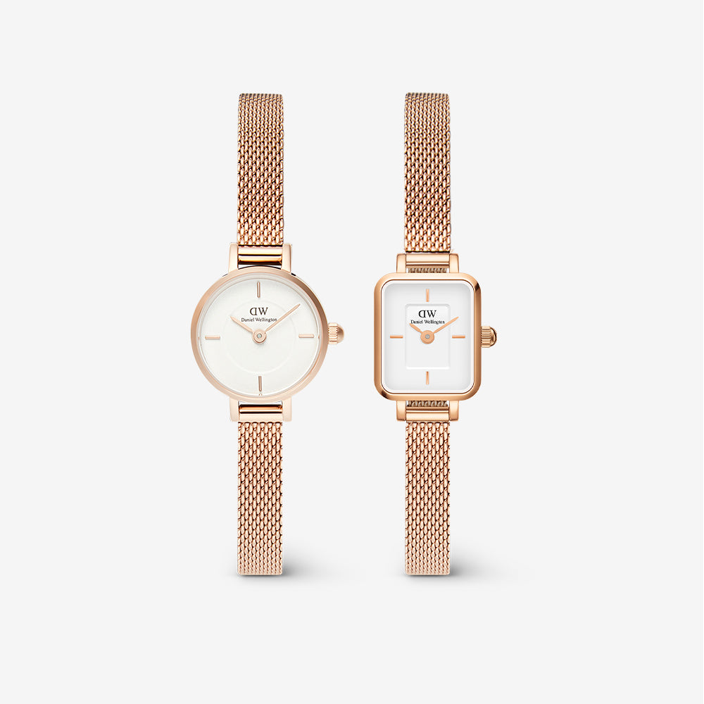 Quadro mini-blush square dial watch for women | DW
