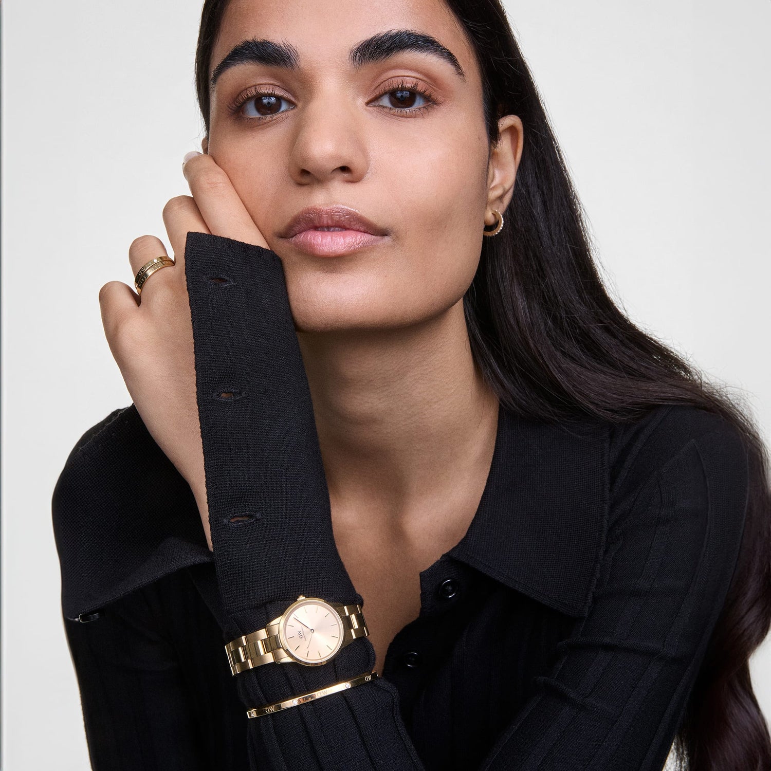 Iconic Link & Classic Lumine Bracelet Set Gold