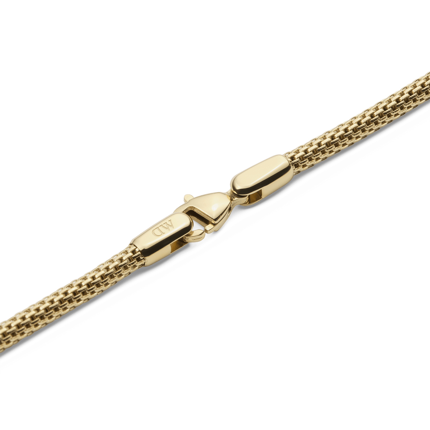 Tide Mesh Necklace Gold 2.8