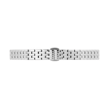 Polished 5-Link Strap Silver watch strap with butterfly clasp, featuring a slim profile and smooth stainless steel links suitable for Quadro, Petite, and Ophelia Mini collections.
