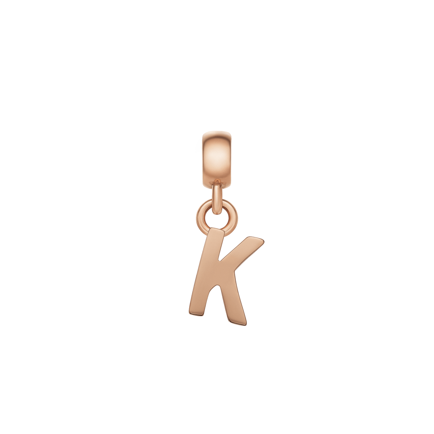 Letter Charm Rose Gold