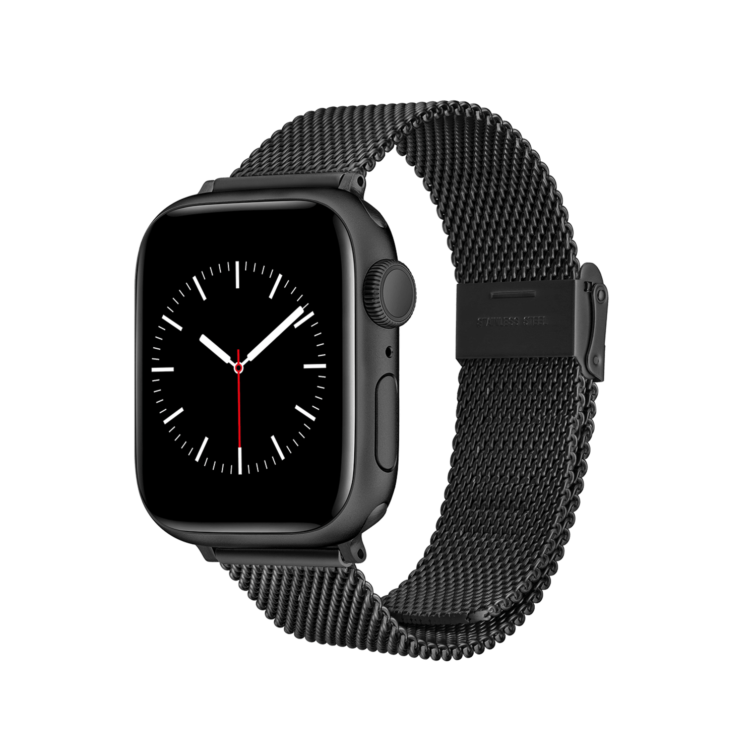 Smartwatch Sandblasted Mesh Strap Black