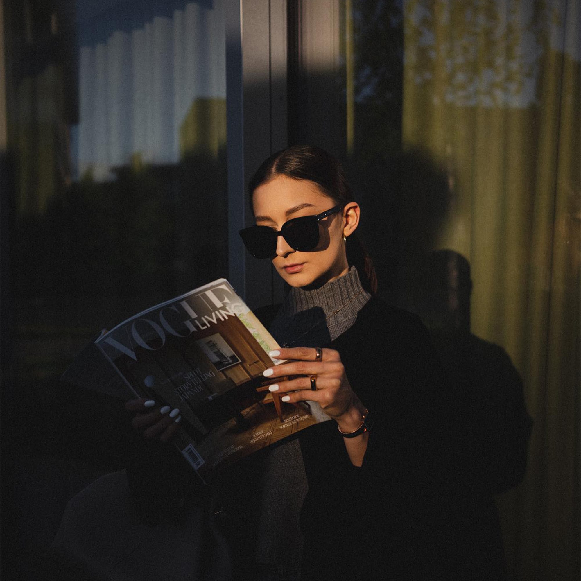 Grande Acetate - Women's & men's black sunglasses | DW