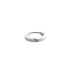 Small Hoop Earring Silver with a polished stainless steel finish, featuring a secure clasp and minimalist design suitable for everyday wear.