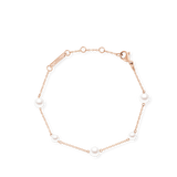 Pearl Step Bracelet Rose Gold