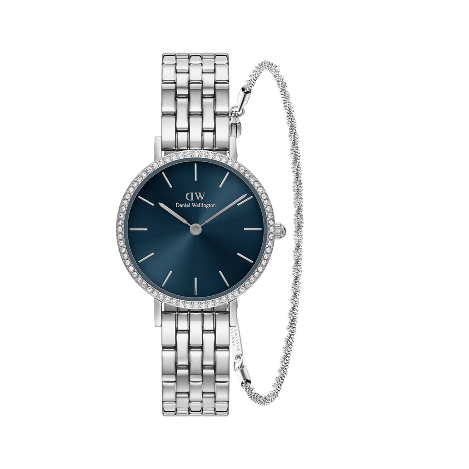 Petite Lumine Bezel Arctic + Twisted Bracelet S