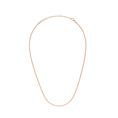 Twisted Chain Necklace RG with slim, twisted links in rose gold, featuring an adjustable clasp for versatile styling.