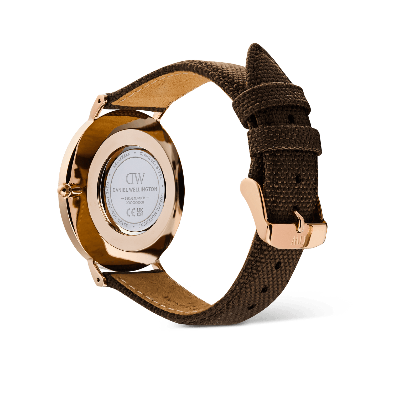 Classic Brown Canvas Rose Gold
