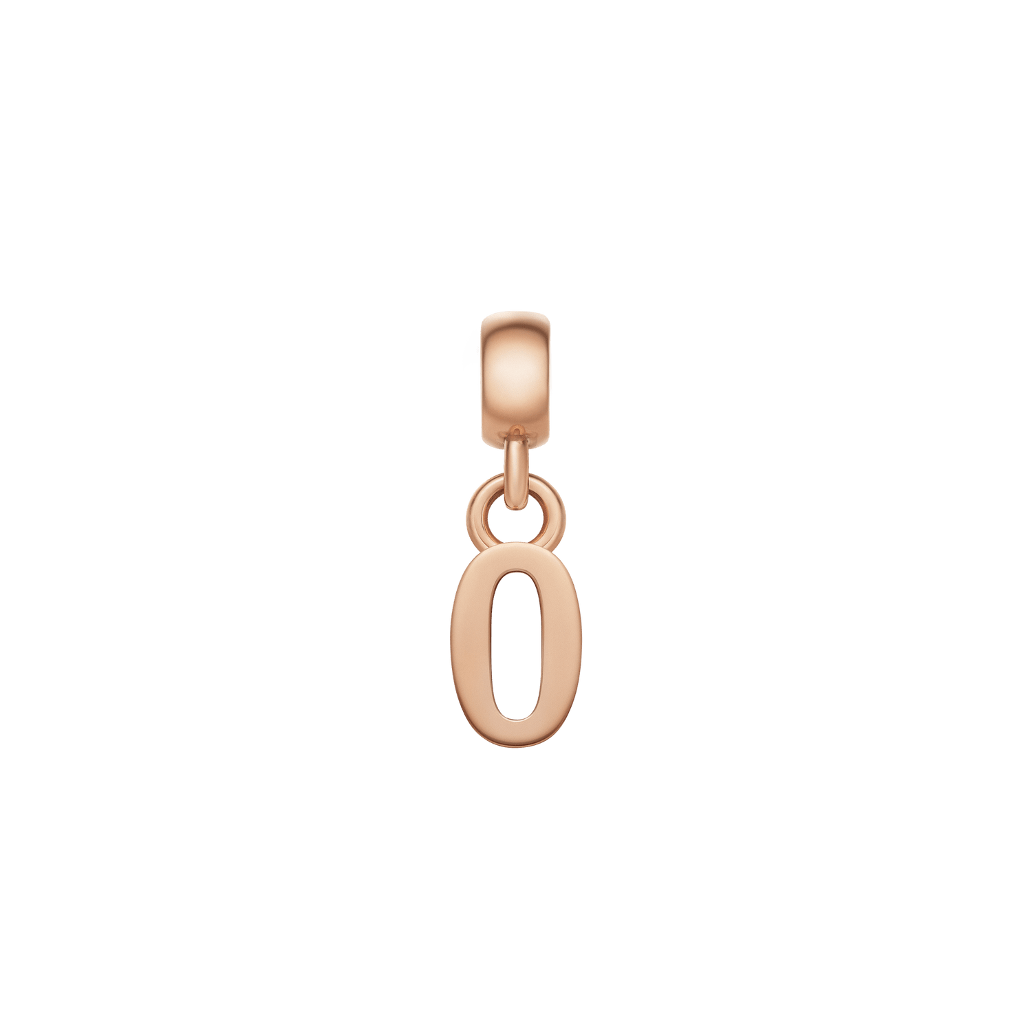 Number Charm Rose Gold