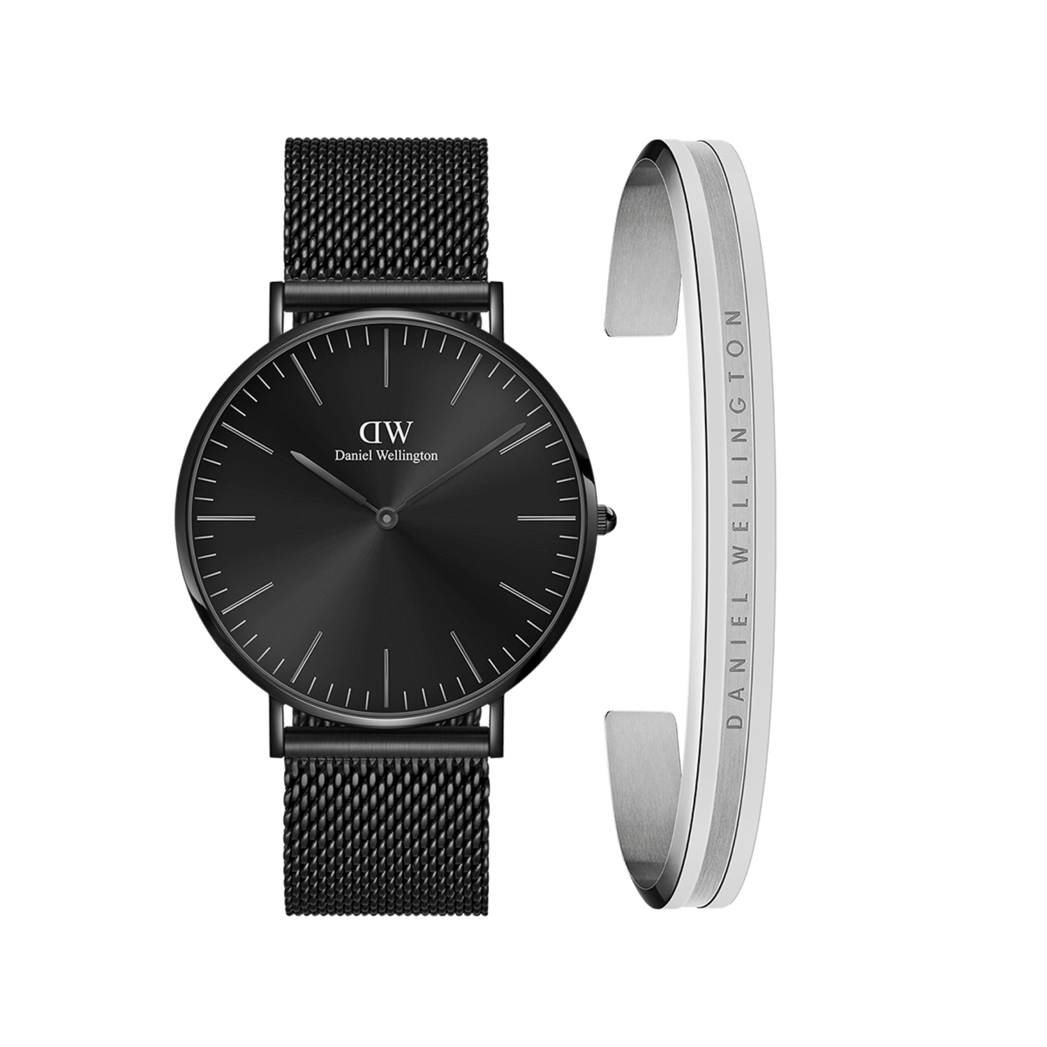 Classic Mesh + Elan Bracelet Black