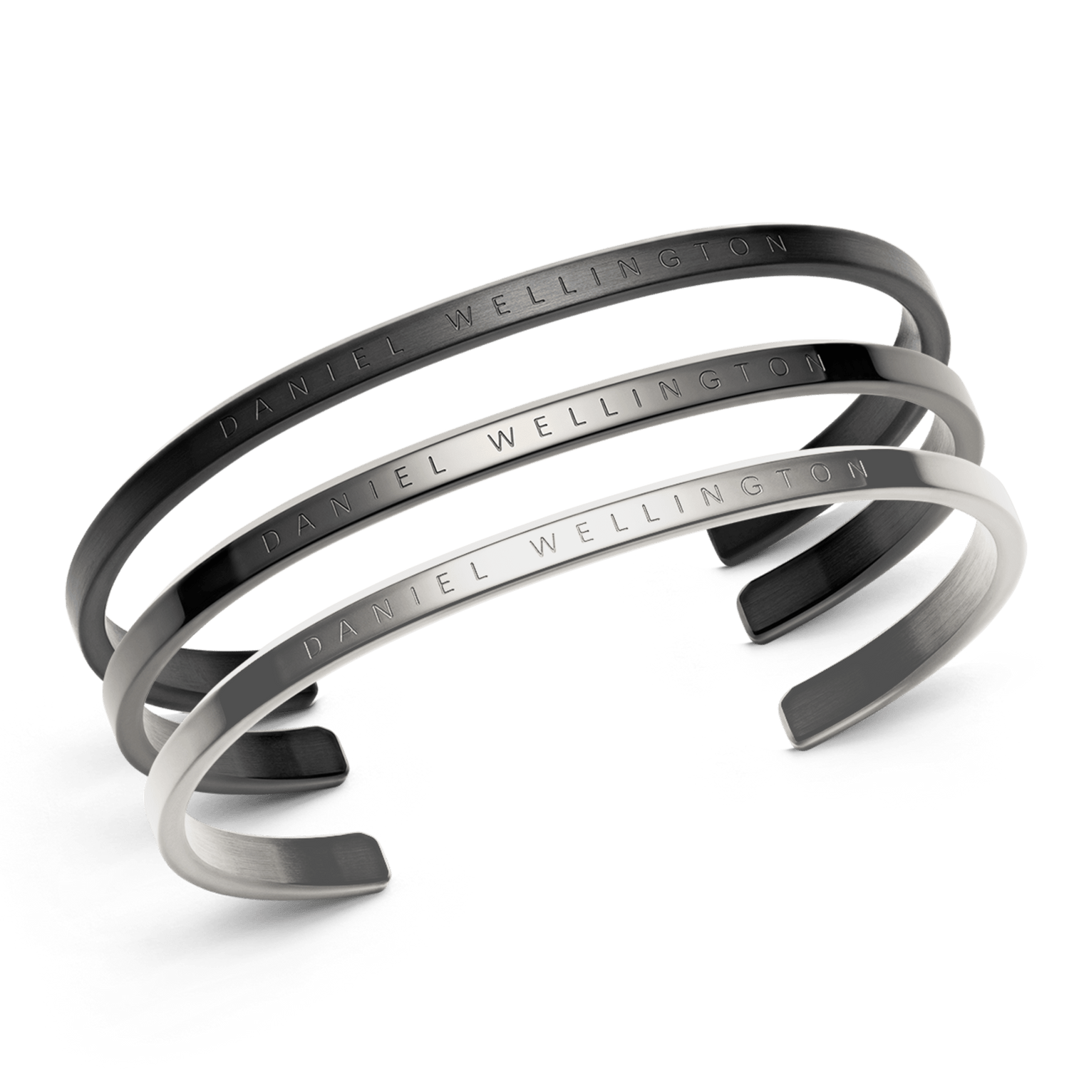 Classic Bracelet Black + Graphite + Silver