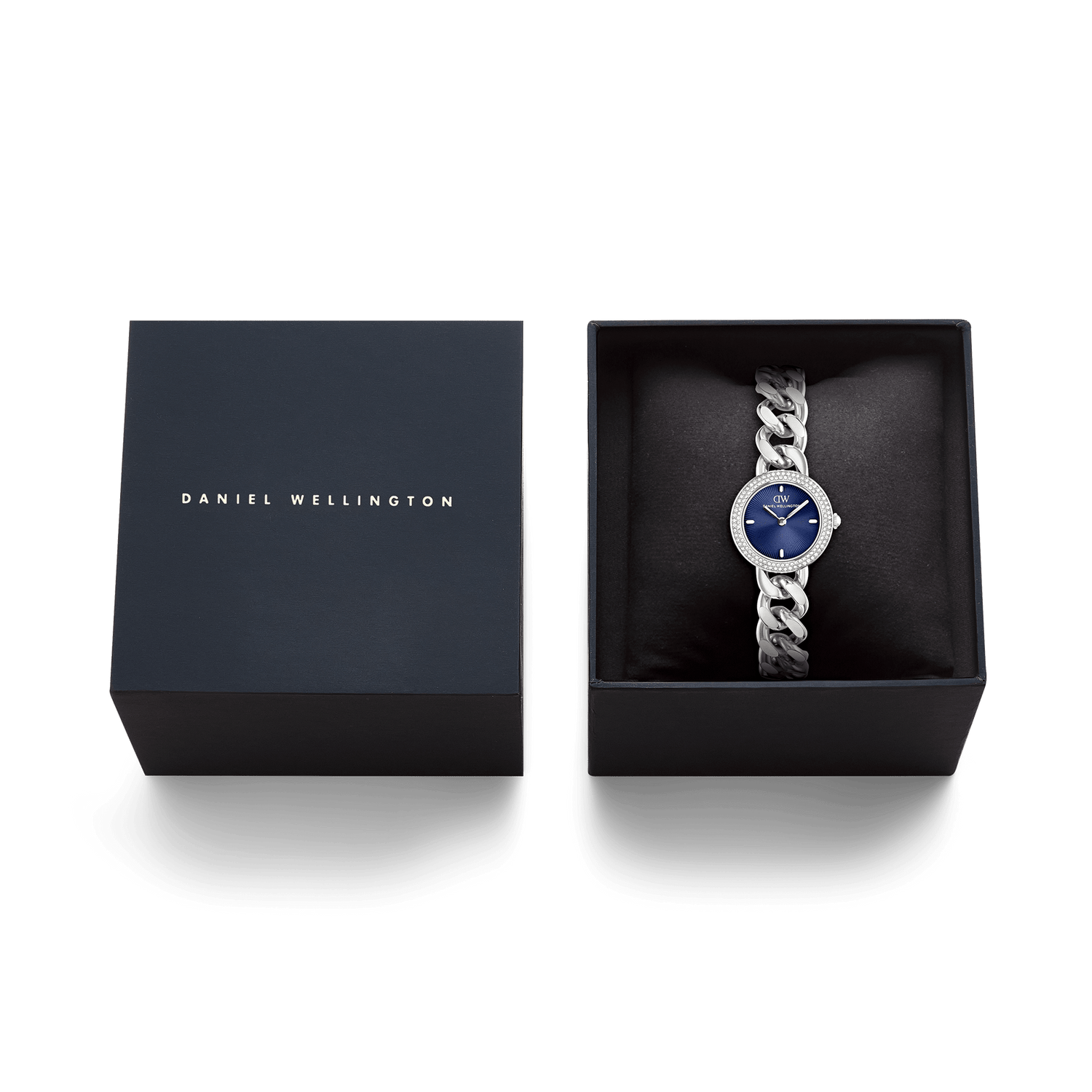 Ellips Watch Blue Crystal Silver