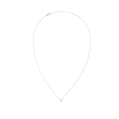 Crystal Zodiac Chain Necklace Rose Gold featuring a fine rose gold chain and a minimalist Taurus zodiac pendant, designed for understated, everyday elegance.