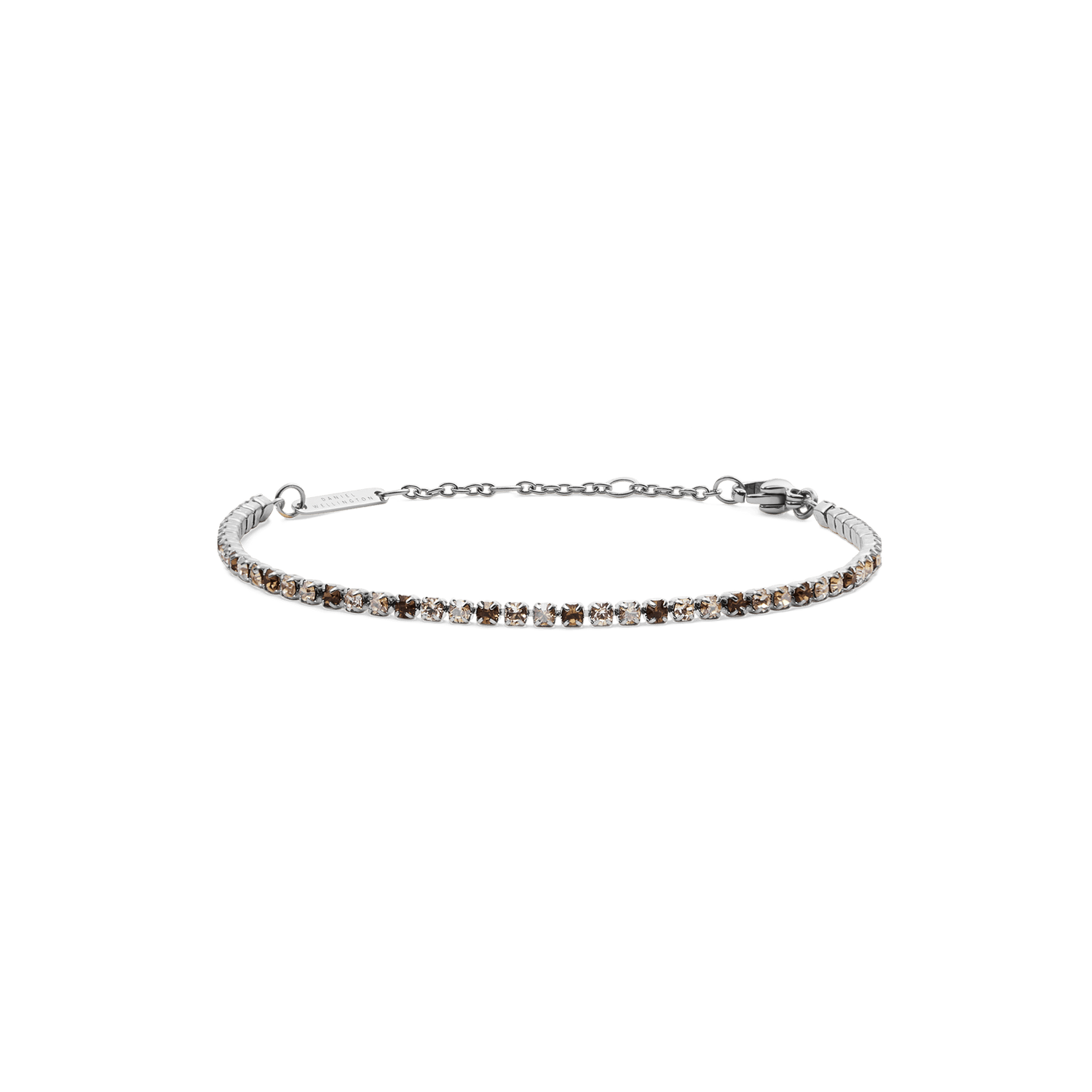 Classic Tennis Bracelet Honey Combo Silver