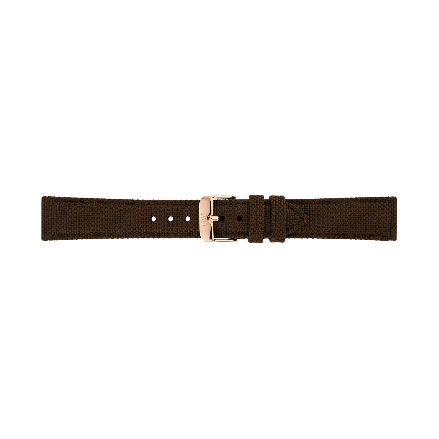 Brown Canvas Strap Rose Gold