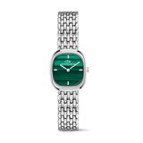 Corta Malachite Grain-Link Silver