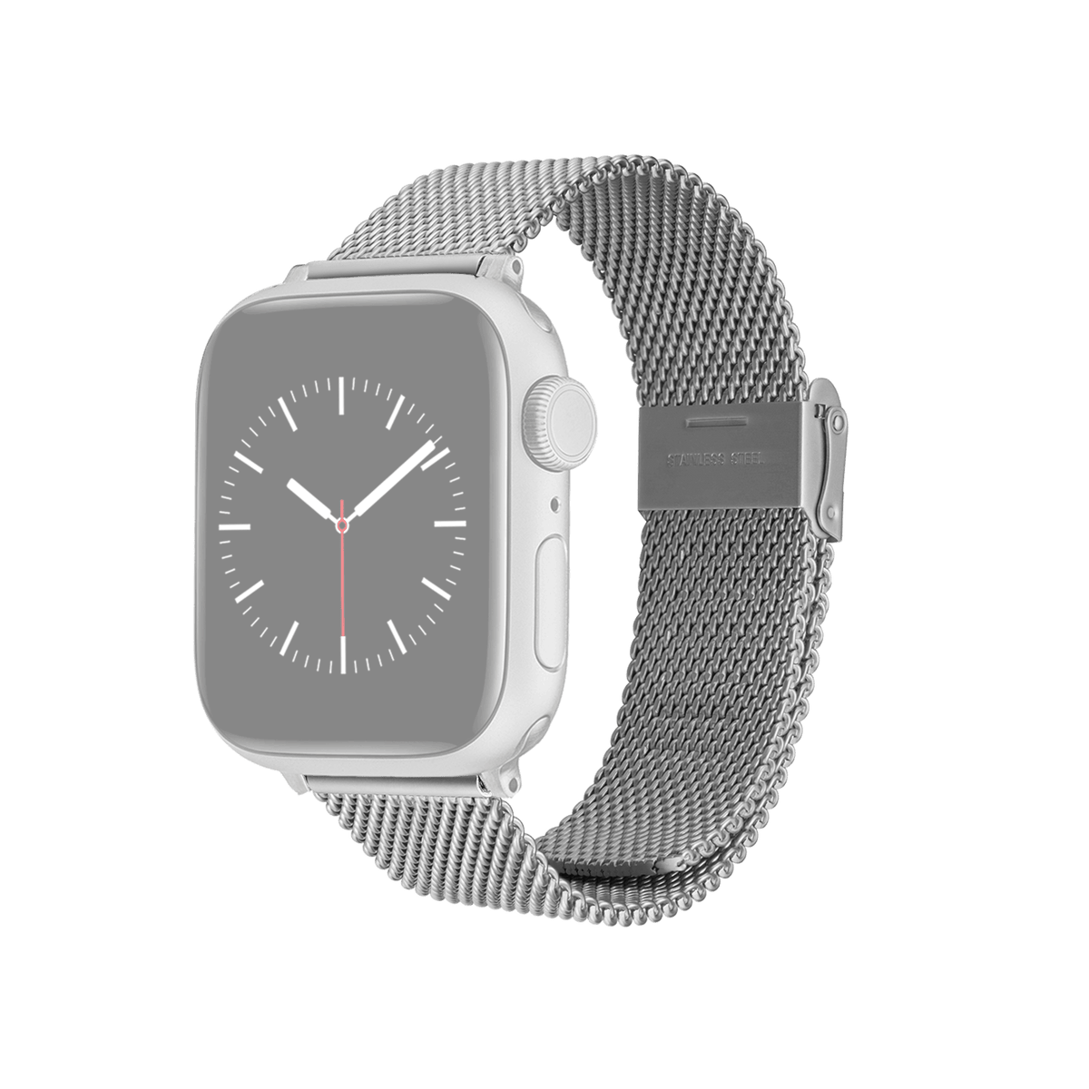 Smartwatch Strap Sandblasted Mesh Silver