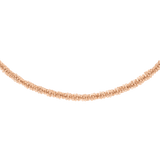 Twisted Chain Necklace RG featuring a slim, textured twisted link design in rose gold, crafted from stainless steel with a smooth finish.