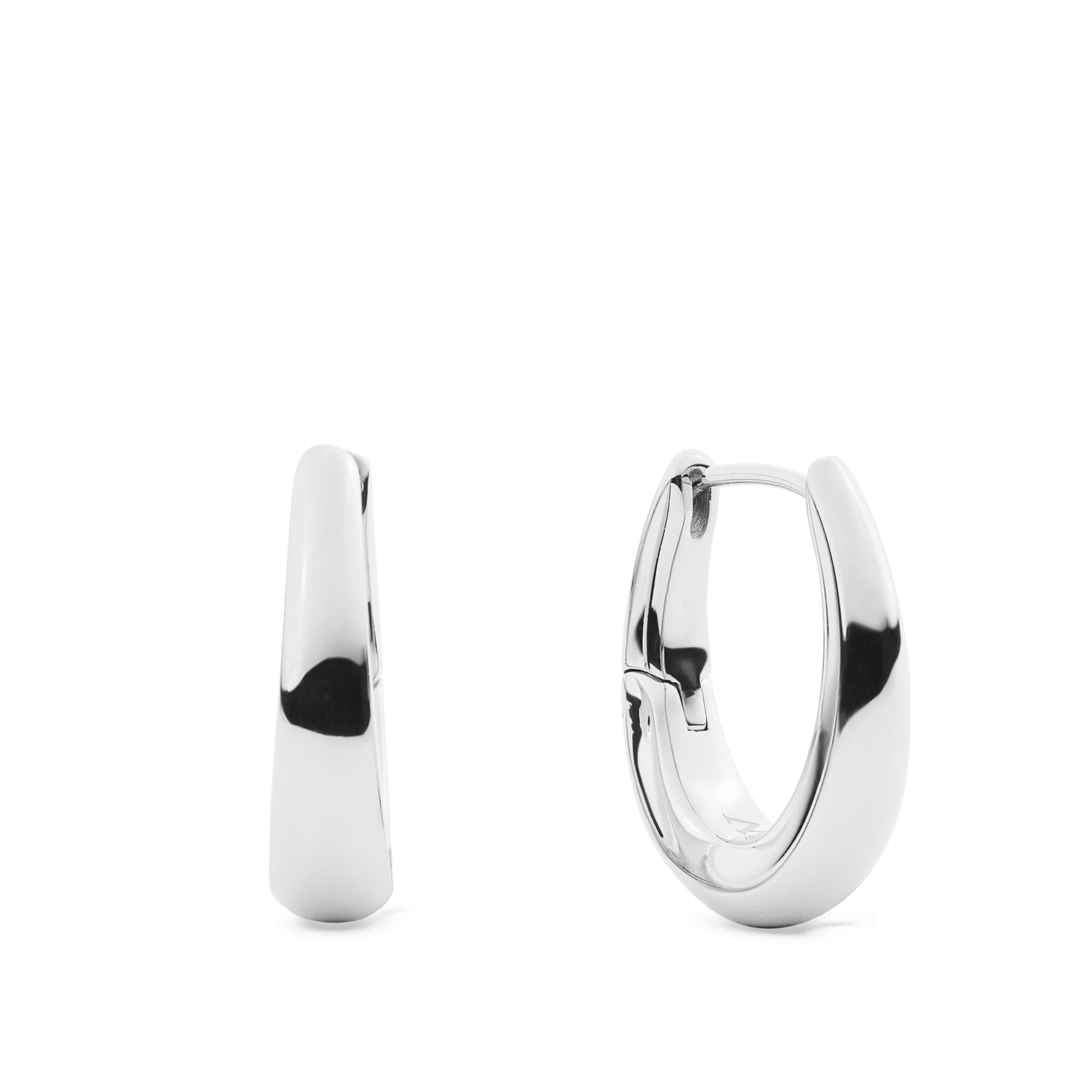 Flow Earring 20mm Silver