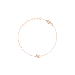Crystal Zodiac Chain Bracelet Rose Gold with a fine rose gold chain, adjustable sizing rings, and a sparkling crystal zodiac pendant for a subtle and personalised jewellery accent.