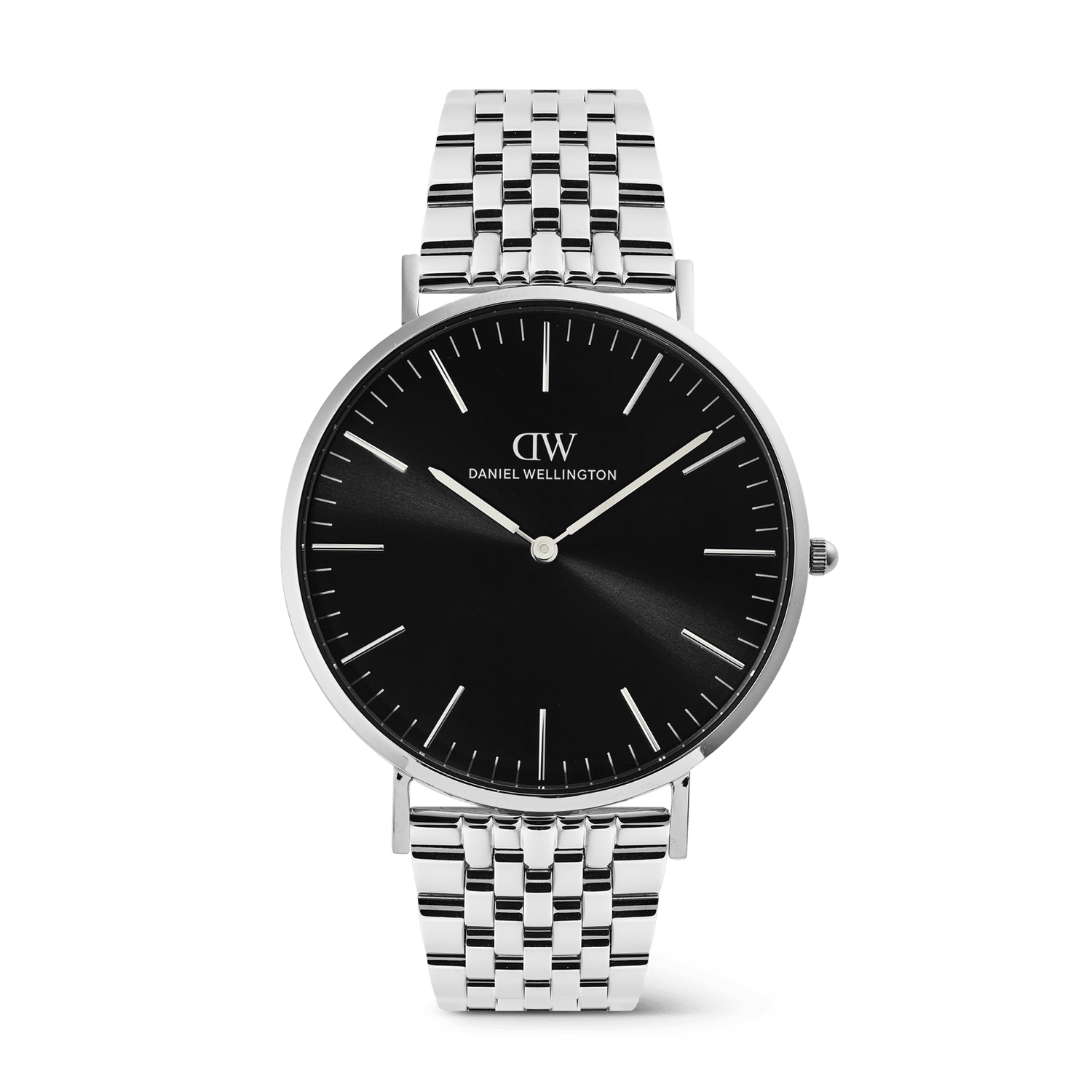 Classic 7-Link Black Silver