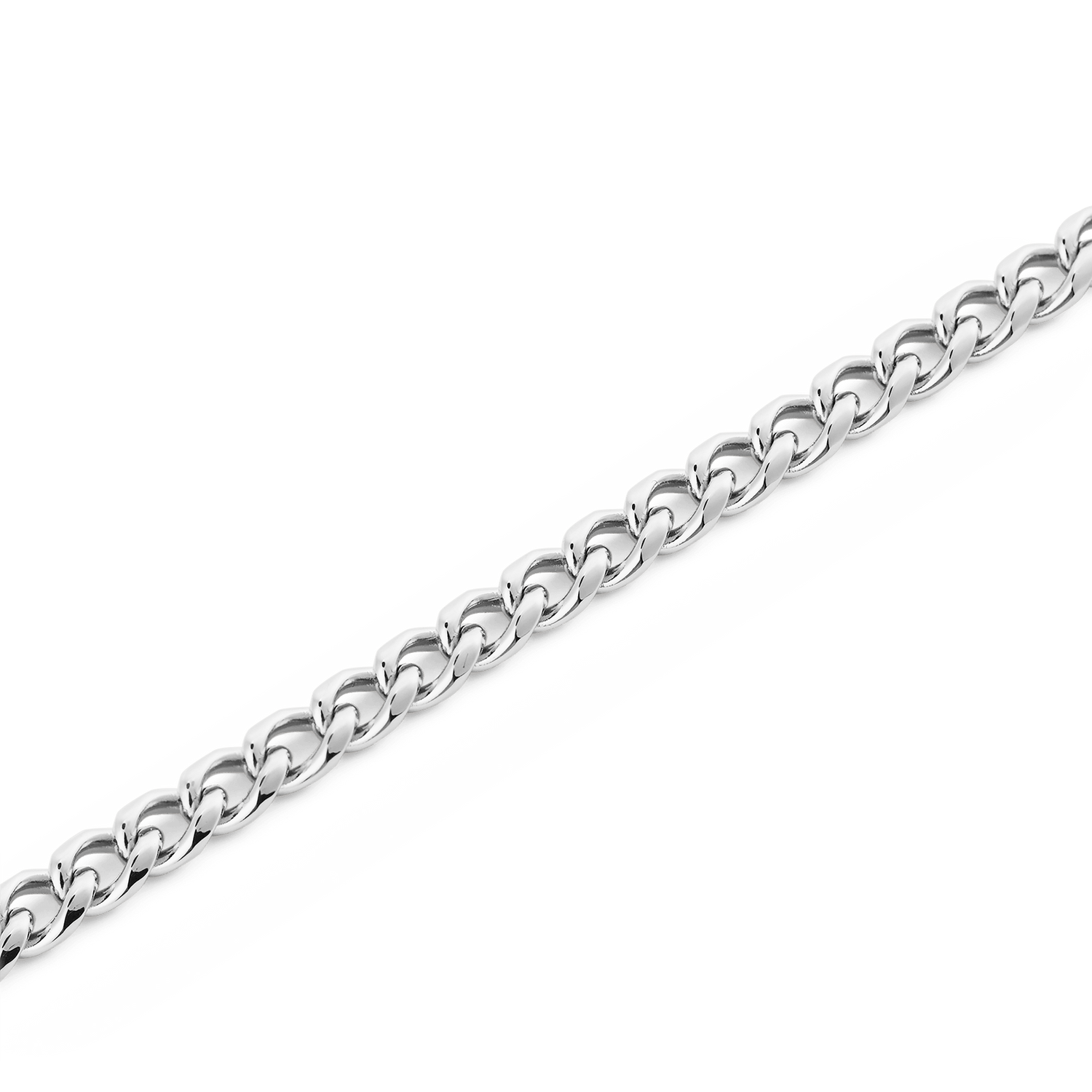 Ellipse 4mm Necklace Silver