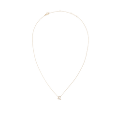 Crystal Zodiac Chain Necklace Gold with a fine adjustable chain and a Leo zodiac pendant set with sparkling crystals, crafted in stainless steel with PVD gold plating.